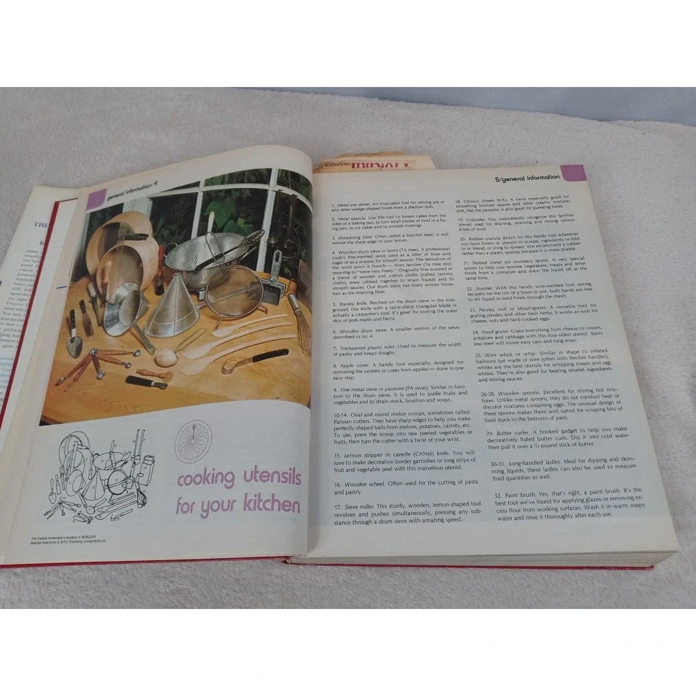 Vintage Creative Cooking Course Charlotte Turgeon Larousse‎ Gastronomique HC DJ